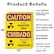 Signmission Radiation & Laser Sign, 18 in H x 12 in W, Plastic, Rectangle OS-2PACK-CR-P-1218-L-10169 - alternate 7